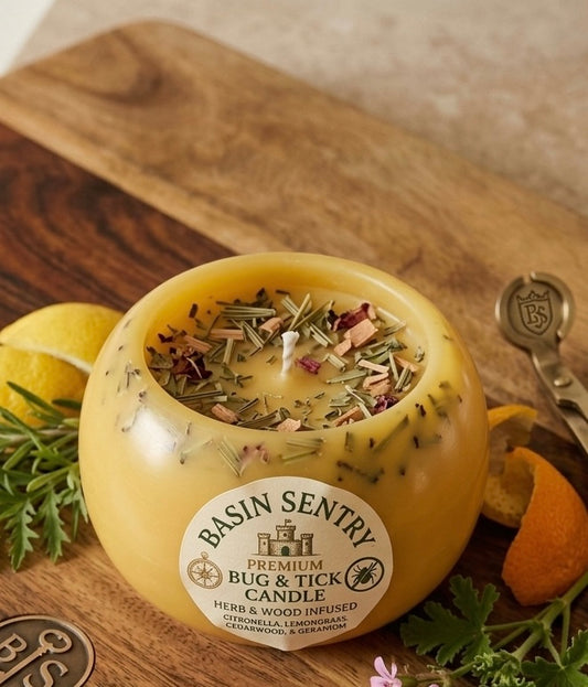 The Basin Sentry | Ancestral Bug & Tick Defense Candle