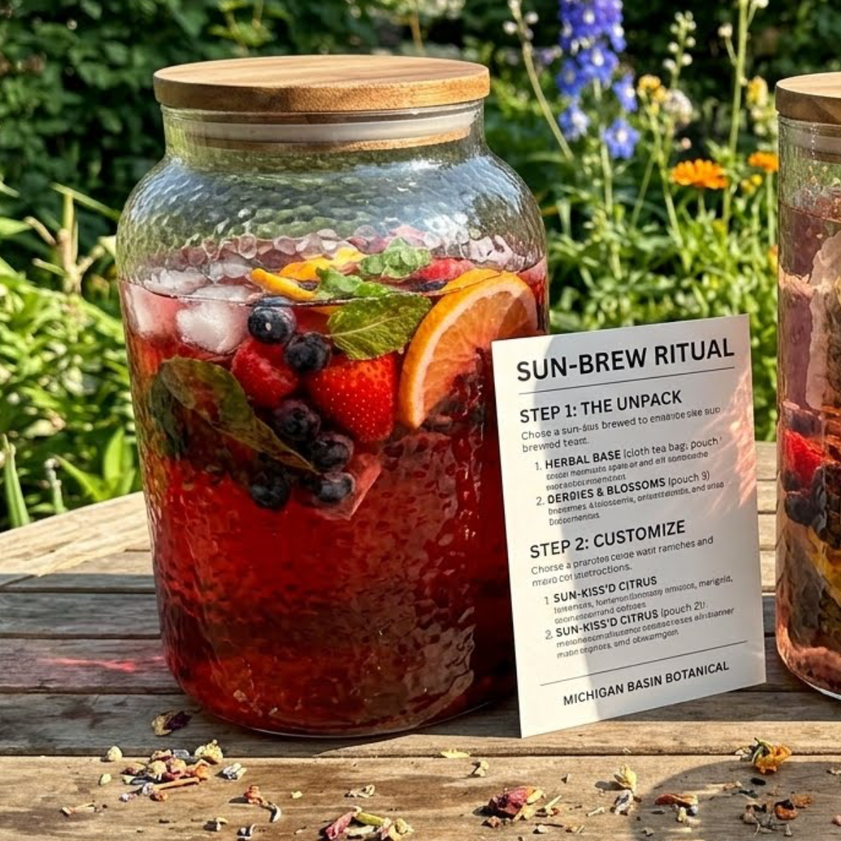 The Crimson Crown: Ancestral Sun-Tea Blend & Interactive Ritual Kit