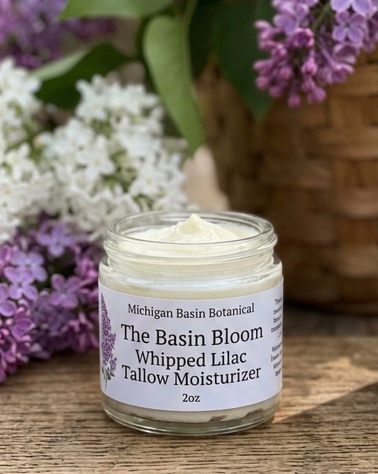 The Basin Bloom Whipped Lilac Tallow Moisturizer